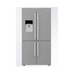 BEKO Refrigerator Side x Side 626 Liter NoFrost Digital with Water Dispenser Stainless Steel GNE134626ZX