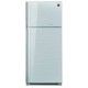 Sharp Double Doors Refrigerator 25 feeT silver Glasst:SJ-GC75V-SL