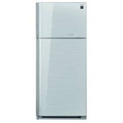 Sharp Double Doors Refrigerator 25 feeT silver Glasst:SJ-GC75V-SL