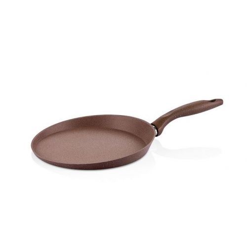 Saflon Crepe Frypan 24 Cm Round Chocolate Color S-3389