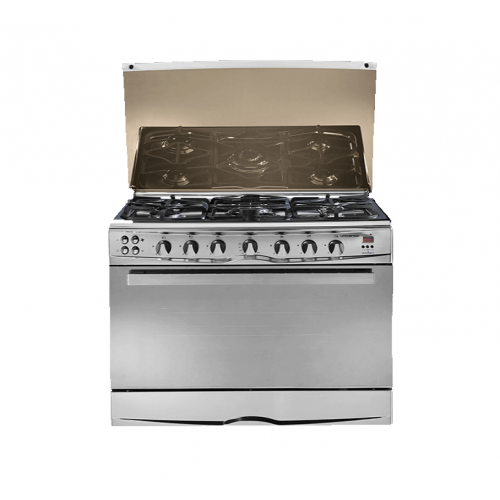 Universal Gas Cooker 90*60 Full Safety Stainless Silver U9605T-7
