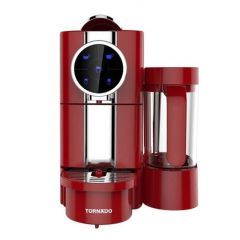 تورنيدو ماكينة صنع القهوة بالكبسولات 1050 وات لون أحمر TCMN-C65R