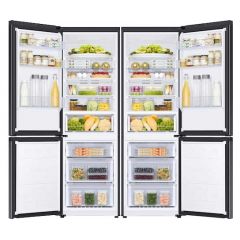 Samsung Twins Refrigerator 710 Liters Nofrost Bottom Freezer Black RB34T672FB1/MR Twins