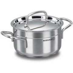 KORKMAZ Alfa Stainless Steel Pot 22 cm A1019