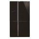 Sharp Refrigerator 30 Feet 4 Doors Digital Black Glass: SJ-FS85V-BK