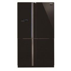 Sharp Refrigerator 30 Feet 4 Doors Digital Black Glass: SJ-FS85V-BK
