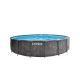 Intex Swimming Pool 457*122 Cm Round Shape Prism Frame With Filter Pump Greywood IX-26742