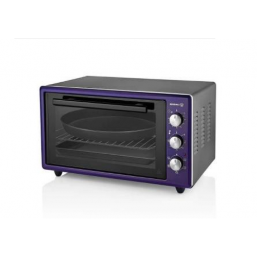 Korkmaz Electric Oven 45 Liter 2 Trays Fornal Inox Purple A499-03