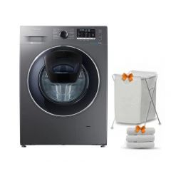 Samsung Washing Machine 8 KG 1400 Spin Silver WW80K5410UX1AS