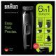 Braun All in One Hair Trimmer for Men 6 in 1 Multi Grooming Kit Black MGK3220