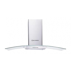 Ecomatic Kitchen Chimney Hood 90 cm 750 m3 / h 3 Speeds Stainless Curvy Crystal H9207KGBX