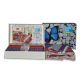 Family Bed Flat Bed Sheet Cotton Touch 3 Pieces Multi Color CTA_121