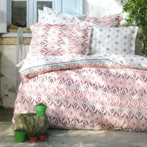 Family Bed Cover Set Cotton Touch 2 Pieces Multi Color ZS_165
