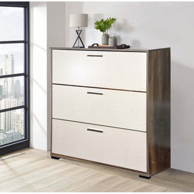 Wood More Large Shoe Cabinet 3 Doors, White Tall Shoe Cabinet Singapore