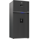 Beko Refrigerator No Frost 650 Liter Digital With Dispenser Dark Inox RDNE650E60ZXR