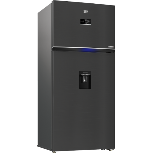Beko Refrigerator No Frost 650 Liter Digital With Dispenser Dark Inox RDNE650E60ZXR