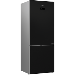 BEKO Refrigerator 501 Liter No Frost Bottom Freezer 2 Doors Digital Black RCNE560E35ZGB