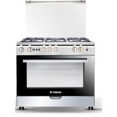 Fresh Gas Cooker 5 Burners 90 cm With Fan Stainless Verona-90-13019