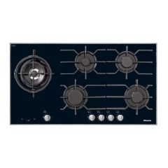 Miele Built In Gas Cooktop 5 Burners 90cm Glass Black KM 3054