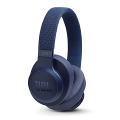 جاي بي إل سماعة على الاذن لاسلكية بخاصية التحكم بالصوت لايف لون أزرق LIVE500BT-blu