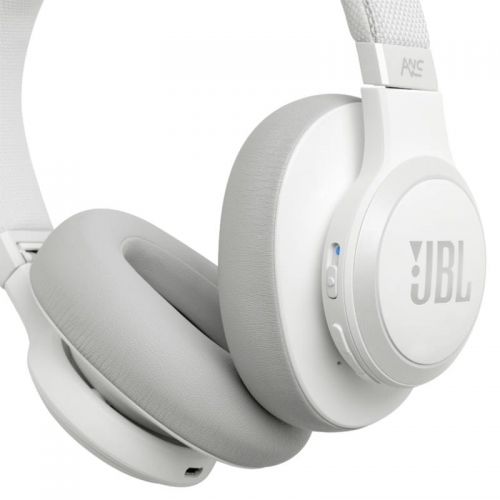 JBL Wireless Over Ear Headphones With Noise Cancellation White 650BTNC