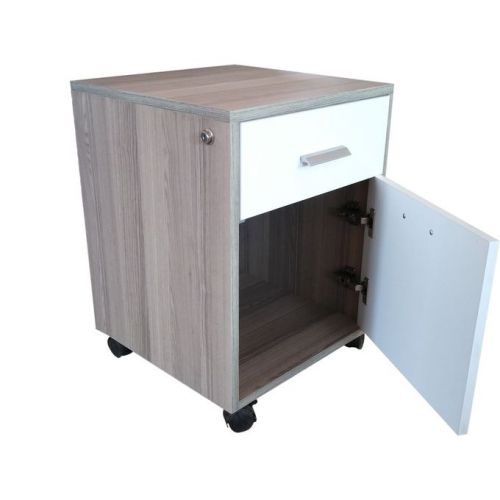 Artistico Domino Office Cabinet 45*45*60 cm Brown*White ADO-45BWH