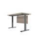 Artistico Metal Desk 120*60*75 Cm Closed From The Front Brown AMD-120B