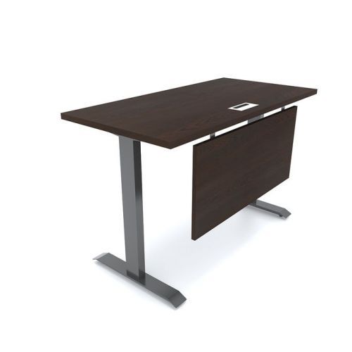 Artistico Metal Desk 120*60*75 Cm Closed From The Front Dark Brown AMD-120DB