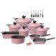 Neoflam Granite Cookware Set Of 20 pieces Marble Pink NEO-GC20P