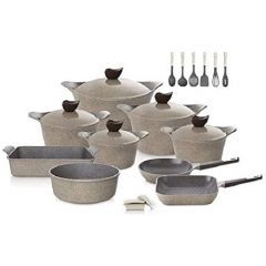 Neoflam Granite Cookware Set Of 20 pieces Marble Grey NEO-GC20G