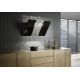 Miele Wall Mounted Cooker Hood 650m3/h With Energy Efficient LED Lighting Glassy Black DA6096W BK