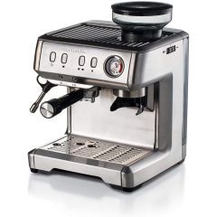 Ariete Espresso Coffee Maker with Integrated Coffee Grinder 15 Bar Stainless steel A-1313