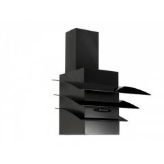 Purity Kitchen Chimney Hood 90 cm 1000 m3/h 3 Speeds Touch Control Black WINGS90cm