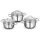 Korkmaz Perilla Cookware Set 6 Pieces Stainless Steel A1650