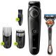 Braun Beard Trimmer with Precision dial 2 Combs and Gillette Fusion5 ProGlide razor Black BT3242
