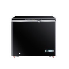 Premium Chest Deep Freezer 320 Liters Stainless steel From Inside With Sliding Door Black Color UC-320B0-S00PRM