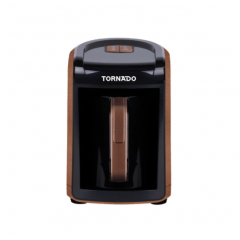 TORNADO Automatic Turkish Coffee With Milk Maker 280ml 535 Watt Brown TCME-100-MILK