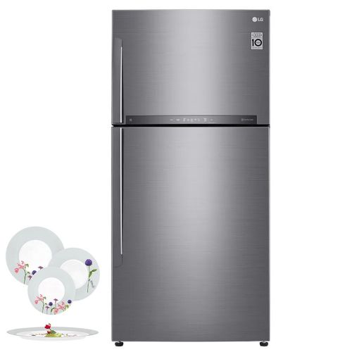 LG Refrigerators 27 feet No Frost Water Dispenser Silver: GR-H822HLHU 