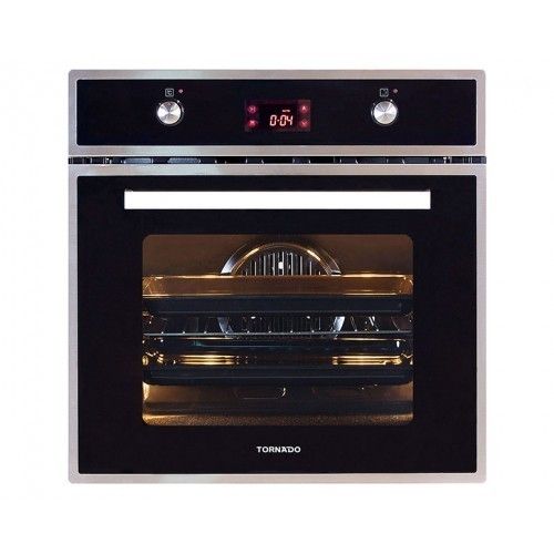 Tornado Gas Oven 60Liters With Electric Grill Stainless Steel Digital: OV60GDFFS-2