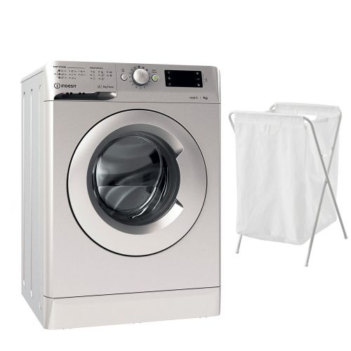 Indesit Washing Machine Full Automatic Freestanding Front Loading 7 kg 1200 rpm Silver OMTWE 71252 S EU