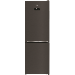 Beko Refrigerator No Frost 366 Liter 2 Door Bottom Freezer Dark Stainless RCNE366E30XBR