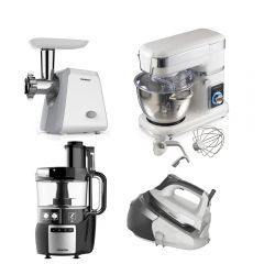 Tornado Stand Mixer 700 Watt and Steam Generator Iron 2400 W and Meat Grinder 1200 W and Food Processor 450 W SM-700