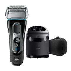 Braun Electric Shaver Series 5 Wet & Dry Shaver With Clean & Charge Station Black B-5195CC