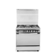 White Point Gas Cooker 60*80 cm 5 Burners Free Standing With Fan Stainless WPGC8060SXTA