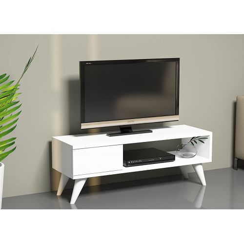 DOMANI TV Unit 120*30*45 cm With 1 Drawer in Addition to Legs T085