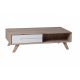 Domani Coffee Table High Quality MDF Wood With 1 Drawer 100*50*50 cm Beige C014