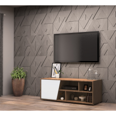 DOMANI TV Unit is Made of Imported High Quality MDF Wood With 1 Hinged Leaf 120*40*40 cm T0105