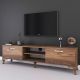 DOMANI TV Unit is Made of Imported High Quality MDF Wood In Addition to 2 Sashes and 5 PVC Legs Size 180*40*55 cm T0118