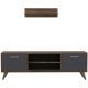 DOMANI TV Unit is Made of Imported High Quality MDF Wood In Addition to 2 Sashes and 4 PVC Legs Size 140*40*55 cm T0126
