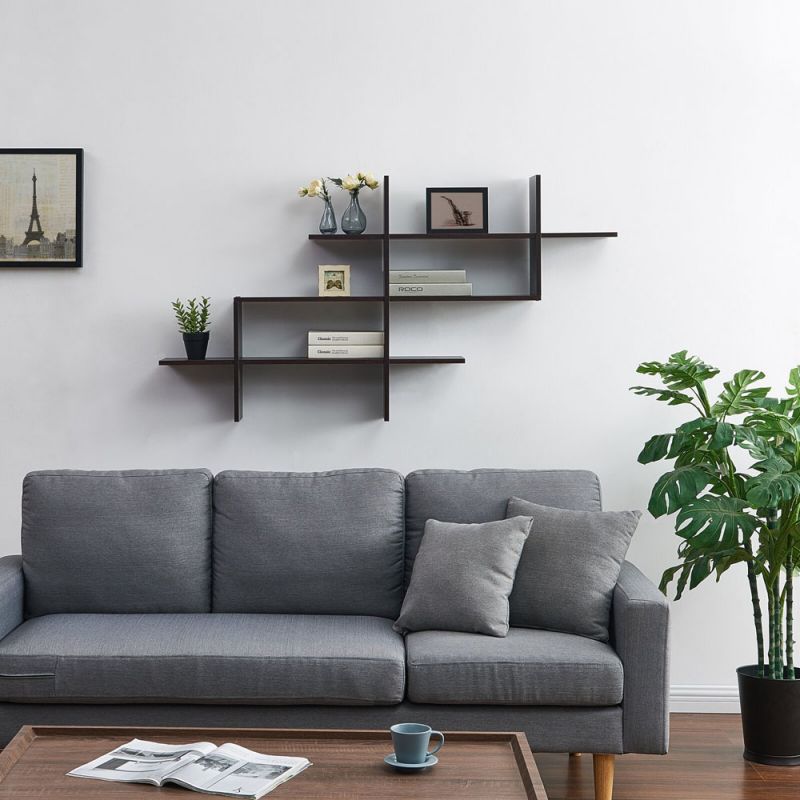 Domani Wall Shelves Made Of Imported High Quality MDF Wood Divided into ...